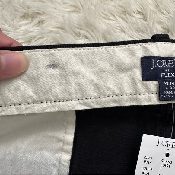 J. Crew Factory Pants Men’s Straight-Fit Flex Chino Classic Black 38x32 NWT New - Picture 12 of 12